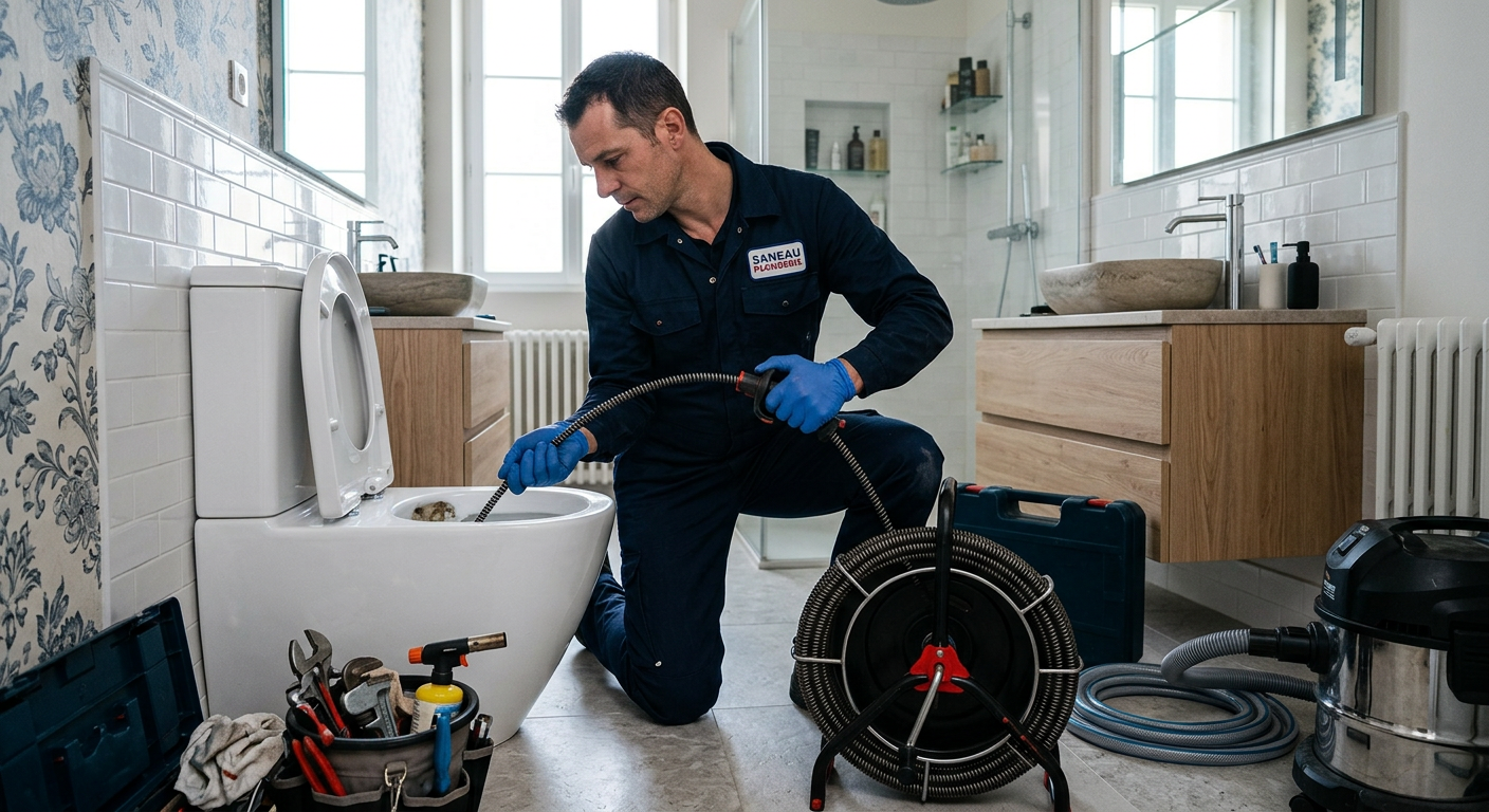 débouchage WC furet électrique Trappes