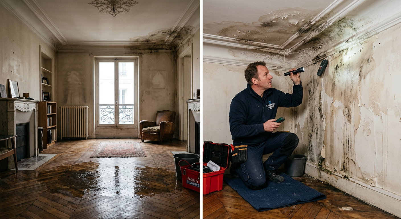 dégât des eaux intervention urgente Trappes