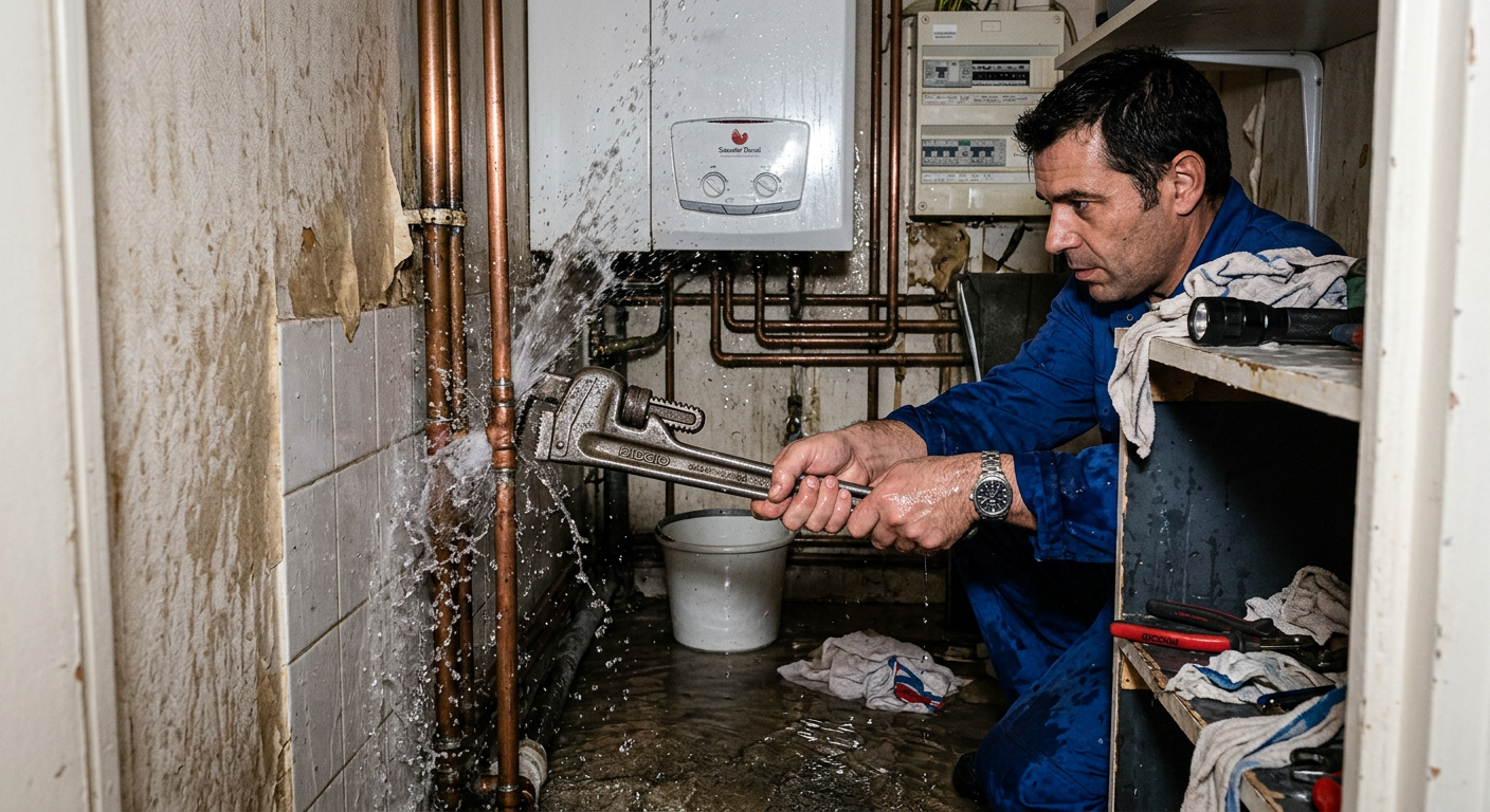 réparation fuite eau urgente tuyau Trappes