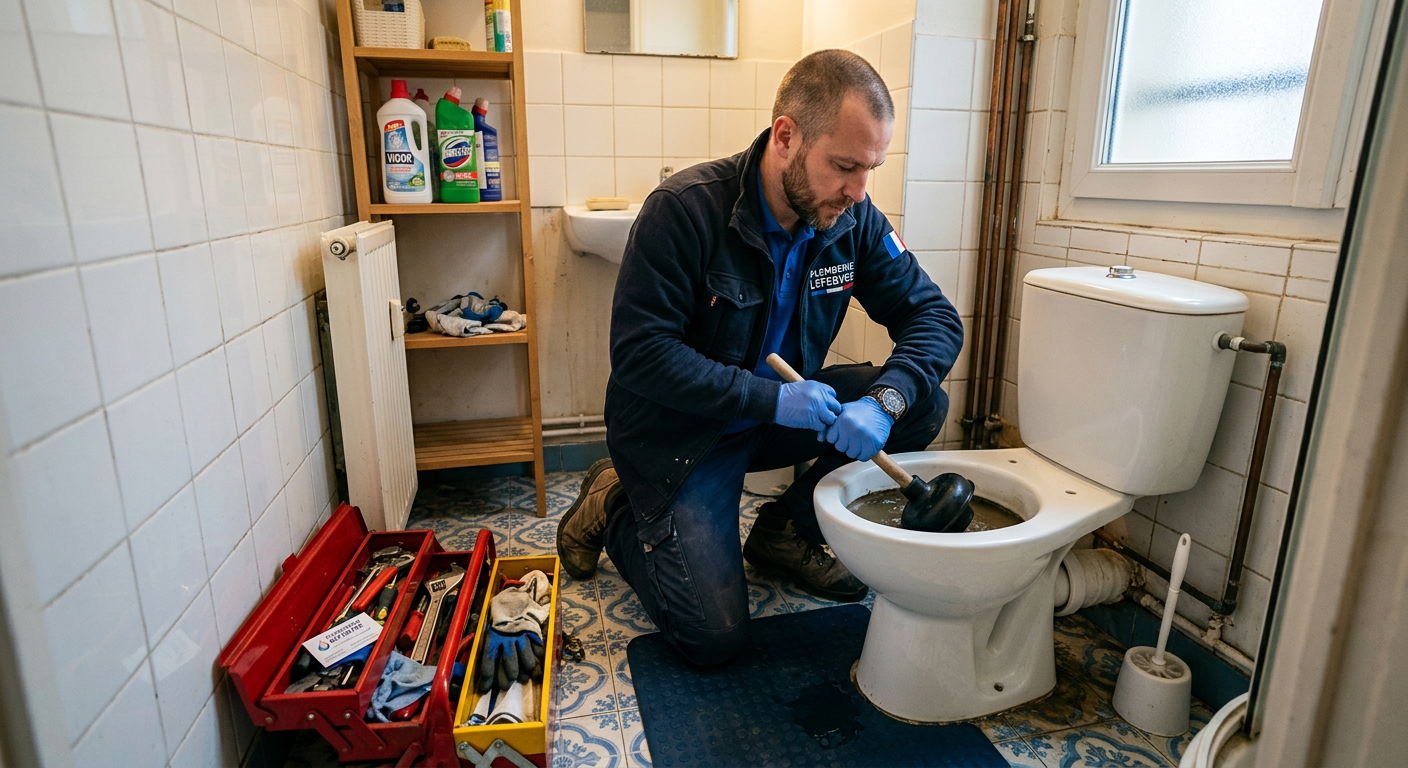 débouchage WC urgence plombier Trappes